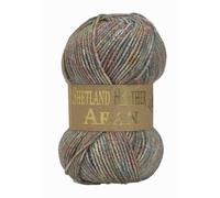WoolCraft Shetland Heather Aran Knitting & Crochet Yarn, Great Value Yarn Available in 15 Tweed Effect Aran Colours, 75% Acrylic & 25% Wool, 200 Metres, 100g Balls, Pack of 20, Heather