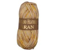 WoolCraft Shetland Heather Knitting & Crochet Yarn, Great Value Acrylic & Wool Blend Yarn, with 15 Tweed Effect Colours, 75% Acrylic & 25% Wool, 200 Metres, 100g Balls, Pack of 3, Buttermilk Yellow