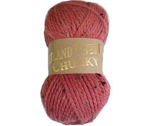 Woolcraft Shetland Tweed Chunky Sewing Knitting Crochet Craft Wool Yarn Ball (Donegal/Rust)