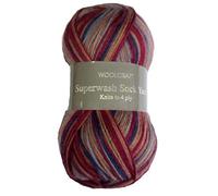Woolcraft Superwash Sock 4 ply Knitting Wool Yarn 100g - 1517 Morzine
