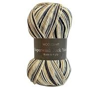 Woolcraft Superwash Sock 4 ply Knitting Wool Yarn 100g - 984 Paisley