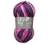 Woolcraft Superwash Sock 4 ply Knitting Wool Yarn 100g - 984 Paisley