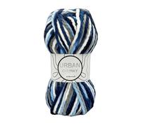 Woolcraft Urban Super Chunky Knitting & Crochet Yarn, 6 Self-Striping Shades in The Range, 100% Acrylic, 82 Metres, 100g Balls, Single Ball, Toucan