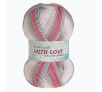 WoolCraft with Love DK Knitting & Crochet Yarn is a Soft, Self-Patterning Yarn. Available in a Selection of Variegated Colours, 100% Acrylic, 300 Metres, 100g Balls, Pack of 20, Salsa