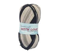 WoolCraft with Love DK Knitting & Crochet Yarn is a Soft, Self-Patterning Yarn. Available in a Selection of Variegated Colours, 100% Acrylic, 300 Metres, 100g Balls, Pack of 10, Magpie
