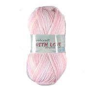 WoolCraft with Love DK Knitting & Crochet Yarn is a Soft, Self-Patterning Yarn. Available in a Selection of Variegated Colours, 100% Acrylic, 300 Metres, 100g Balls, Single Ball, Nursery