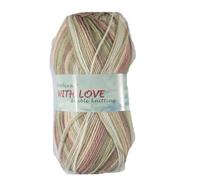 WoolCraft with Love DK Knitting & Crochet Yarn is a Soft, Self-Patterning Yarn. Available in a Selection of Variegated Colours, 100% Acrylic, 300 Metres, 100g Balls, Pack of 3, Meadow Brown