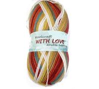 WoolCraft with Love DK Knitting & Crochet Yarn is a Soft, Self-Patterning Yarn. Available in a Selection of Variegated Colours, 100% Acrylic, 300 Metres, 100g Balls, Pack of 10, Small Copper