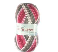 WoolCraft with Love DK Knitting & Crochet Yarn is a Soft, Self-Patterning Yarn. Available in a Selection of Variegated Colours, 100% Acrylic, 300 Metres, 100g Balls, Pack of 5, Cinnabar