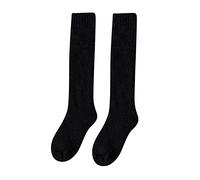 Woolen Calf Socks Womens Autumn And Winter Stockings With Extra Thick Wool Ring For Warmth And Knee Mesh Stockings (A, One Size)