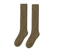 Woolen Calf Socks Womens Autumn And Winter Stockings With Extra Thick Wool Ring For Warmth And Knee Mesh Stockings (F, One Size)