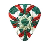 Woolen fabric pattern Printed guitar picks - three thicknesses: thin, medium and thick, suitable for electric guitar, bass and ukulele.