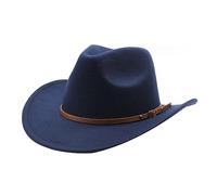 Woolen Felt Cowboy Hat For Adult With Buckle Belt Fashion Carnivals Party Costume Women Men Halloween Party Supply