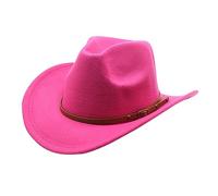 Woolen Felt Cowboy Hat For Adult With Buckle Belt Fashion Carnivals Party Costume Women Men Halloween Party Supply