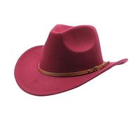 Woolen Felt Cowboy Hat For Adult With Buckle Belt Fashion Carnivals Party Costume Women Men Halloween Party Supply