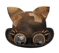 Woolen Felt Hat Steampunk Wide Brim Hat Women Men Halloween Cosplay Party Costume Caps Vintage Clothing Accessory Cosplay Hats For Men Prop Medieval Hats For Women
