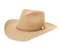 Woolen Flat Top Fedoras Hat For Male Adult Stage Performances Hat Theme Party Masquerades Role Play Party CowboyHat Costume Headwear For Adult