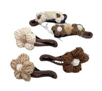 Woolen Flower Duckbill Clip for Big Back Haircut Cozy Hair Accessory to Enhance Your Style (03)