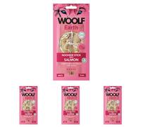 WOOLF Earth NOOHIDE Stick with Salmon - Complementary Snacks for Dogs. Dog Treats with Grain-Free, Natural Ingredients and High Meat Content. Gelatine-Based, Highly Digestible (Size L - 85g, 2 pieces)