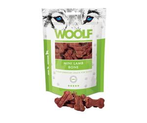 WOOLF Mini Lamb Bone - Complementary Snacks for Dogs. Dog Treats with All-Natural Ingredients and High Meat Content, Free from Artificial Additives. Suitable for Small and Medium Dogs (100g)