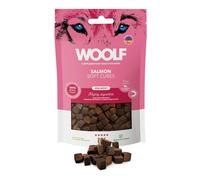 WOOLF Soft Cubes - Complementary Snacks for Dogs. Semi-Moist and Gluten-Free Dog Treats with Natural Ingredients. Mono Protein Formula. Suitable for Dogs and Puppies (Salmon, 100g)