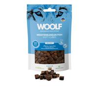 WOOLF Soft Cubes - Complementary Snacks for Dogs. Semi-Moist & Gluten-Free Dog Treats with Natural Ingredients. Mono Protein Formula. Suitable for Dogs and Puppies (Mediteranean Fish, 100g)