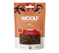 WOOLF Soft Cubes - Complementary Snacks for Dogs. Semi-Moist and Gluten-Free Dog Treats with Natural Ingredients. Mono Protein Formula. Suitable for Dogs of All Sizes and Puppies (Beef, 100g)
