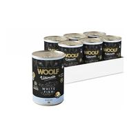 WOOLF Wet Canned Complete Dog Food Pack of 6 x 400g - Natural Ingredients & High Meat Content, Easy Digestion, Hypoallergenic Protein Source, Suitable for Sensitive Dogs (White Fish with Potatoes)