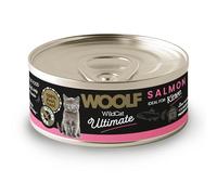 WOOLF Wildcat Ultimate Canned Complete Cat Food - High Protein & Moisture-Rich Pâté, Balanced Nutrition, Supports Healthy Growth and Brain Development, Easy Digestion, Suitable for Kittens (Salmon)