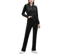 Woolicity Women Velour Tracksuit Set Ladies 2 Piece Zip Up Hoodie and Joggers Bottom Outfits Sportswear Sweatsuit