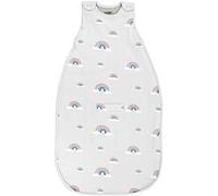 Woolino Ultimate 4 Season Baby Sleeping Bag - Merino Wool Baby Sleep Sack, Organic Cotton Outer, Temperature Regulating Year Round Wearable Blanket, Adjustable Universal Size 2-24 Months - Rainbow
