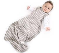 Woolino Ultimate 4 Season Baby Sleeping Bag - Merino Wool Baby Sleep Sack, Organic Cotton Outer, Temperature Regulating Year Round Wearable Blanket, Adjustable Universal Size 2-24 Months - Earth
