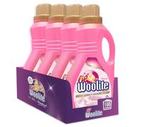 Woolite Wool and Delicati 25 Washes, 4 x 1500 ml Liquid Detergent Wool and Gentle with Keratin
