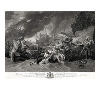 Woollett 9 Years War Battle La Hogue Illustration Unframed Wall Art Print Poster Home Decor Premium