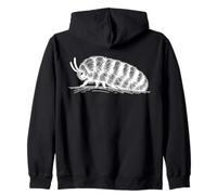 Woolly Bear Line Art Insect Lover Zip Hoodie