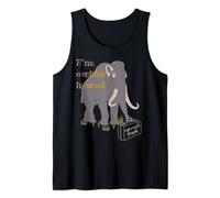 Woolly Mammoth Extinct Elephant Pun Ice Age I'm Outta Here Tank Top