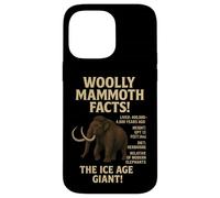 Woolly Mammoth Facts | Educational Prehistoric Ice Age Case for iPhone 14 Pro Max