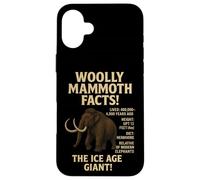 Woolly Mammoth Facts | Educational Prehistoric Ice Age Case for iPhone 16 Plus