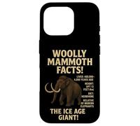 Woolly Mammoth Facts | Educational Prehistoric Ice Age Case for iPhone 16 Pro