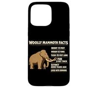 Woolly Mammoth Facts Prehistoric Animal Info Case for iPhone 15 Pro Max