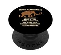 Woolly Mammoth Facts Prehistoric Ice Age Science PopSockets Adhesive PopGrip