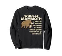 Woolly Mammoth Height 11 Feet Weight 6 Tons Facts Sweatshirt