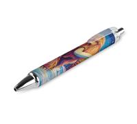 Woolly Mammoth on Ice Retractable Ballpoint Pen Black Ink Ball Point Pen Work Pens 1 PCS