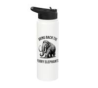 Woolly Mammoth Prehistoric De-Extinction Stainless Steel Insulated Water Bottle