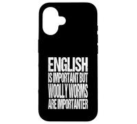 Woolly Worm Joke Woolly Bear Caterpillars Lover Case for iPhone 16