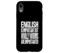 Woolly Worm Joke Woolly Bear Caterpillars Lover Case for iPhone XR