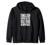 Woolly Worm Joke Woolly Bear Caterpillars Lover Zip Hoodie
