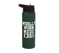 Woolly Worm Mode On - Woolly Bear Caterpillar Lover Stainless Steel Insulated Water Bottle