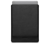 WOOLNUT Sleeve Case for MacBook Air 15 - Charge in Sleeve - Full-Grain Leather, Wool Felt Interior - Tailor-Made Fit - Scandinavian Design, Compatible with Apple MacBook Air 15 inch - Black