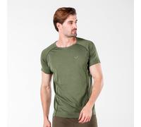 Woolona Men's Berg' 100% Merino 195gsm Crew Neck Short Sleeve Base Layer Top in Green | Size: Large Woolona Green L